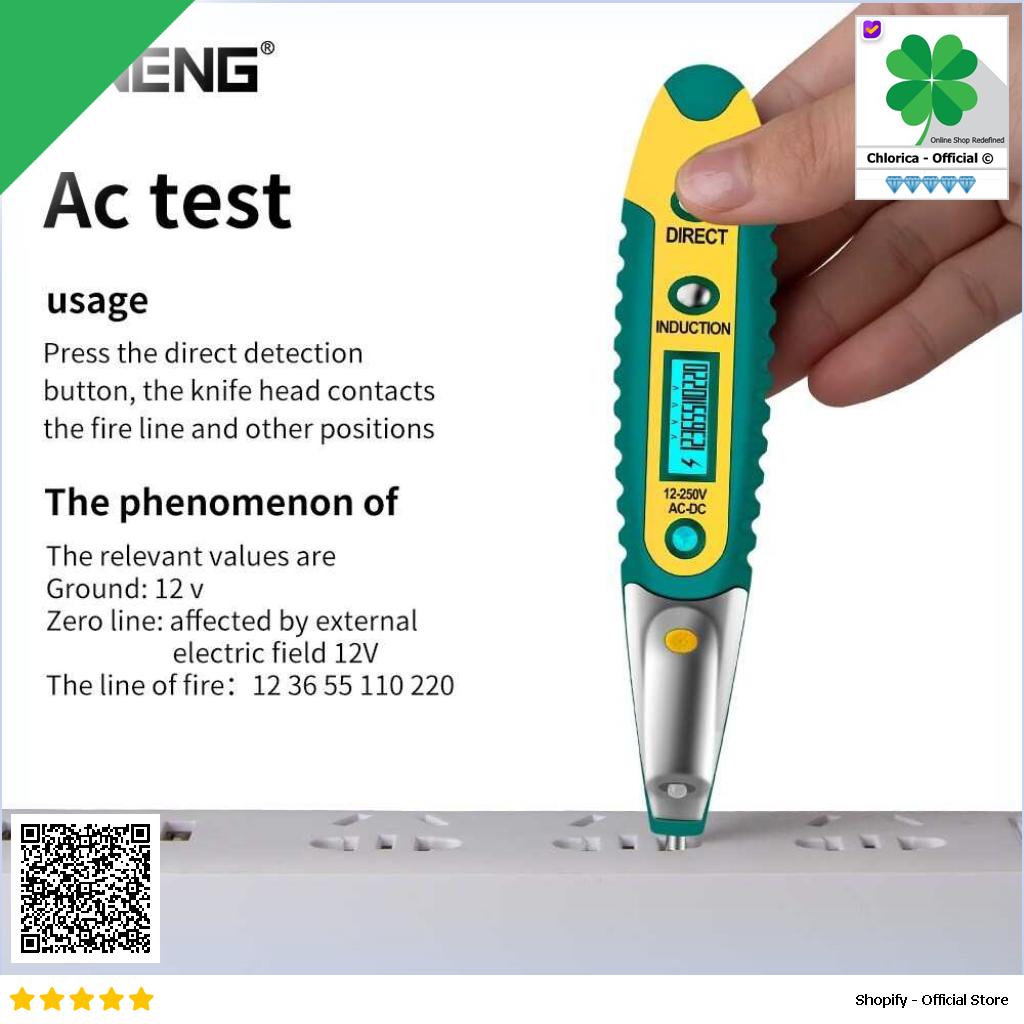 Taffware ANENG Tespen Tester Non Contact AC Detector 12V 250V VD700