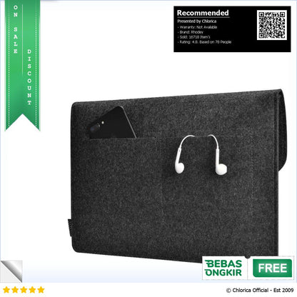 Rhodey Sleeve Case Laptop Macbook Felt with Pouch AK01