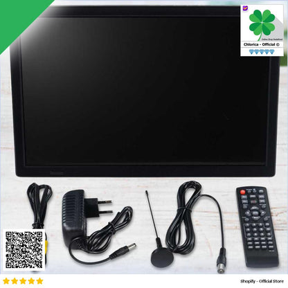 Taffware Portable Monitor TV LED Color 15.4 Inch DVB T2 + Analog D16