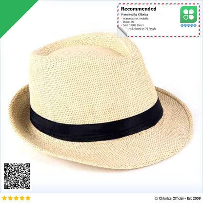 Yingrui Topi Fedora Unisex Laken Hat Jazz Classic Vintage M 38