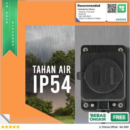 TANXIS Stop Kontak Outdoor Terminal Anti Air IP54 16A 250V EU T36