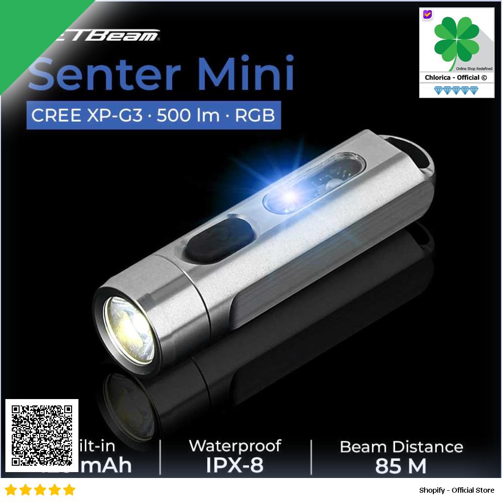 JETBeam Mini One Senter LED CREE XP G3 500 Lumens with RGB UV Light Mini One