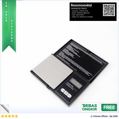 Taffware Digipounds Timbangan Mini Emas Digital Scale Akurasi 0.01g SC 13 VSW0083