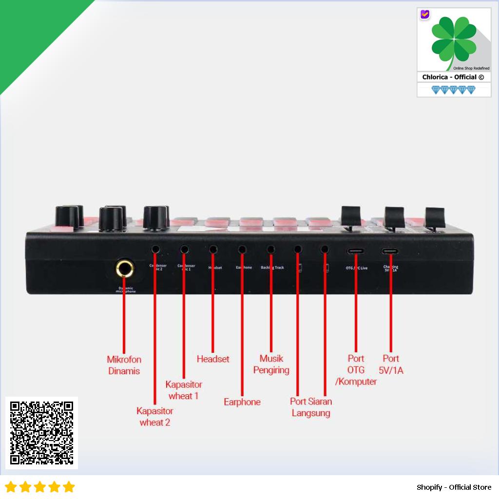 MOOER Mixer USB Sound Card Live Broadcast Bluetooth Special Effect M9