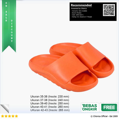 Rhodey Breath Sandal Rumah Anti Slip Slipper EVA Soft Unisex