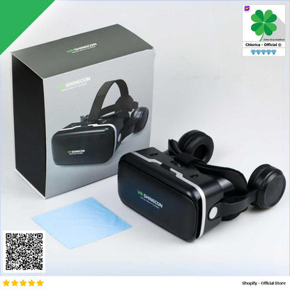 Shinecon 6.0 VR Box Virtual Reality Glasses dengan Headphone