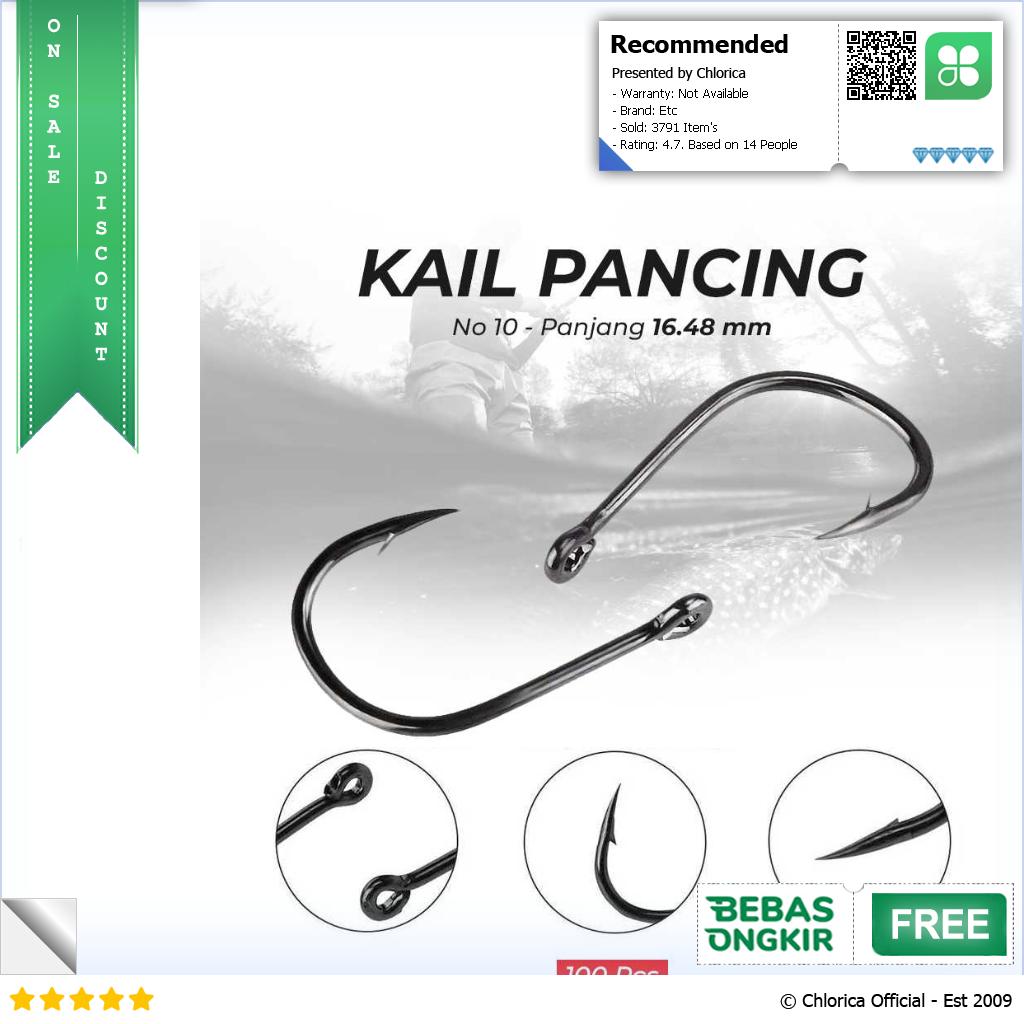 ISEAMA Kail Pancing Ikan Fishing Hook Barbed Carp Tackle IS300