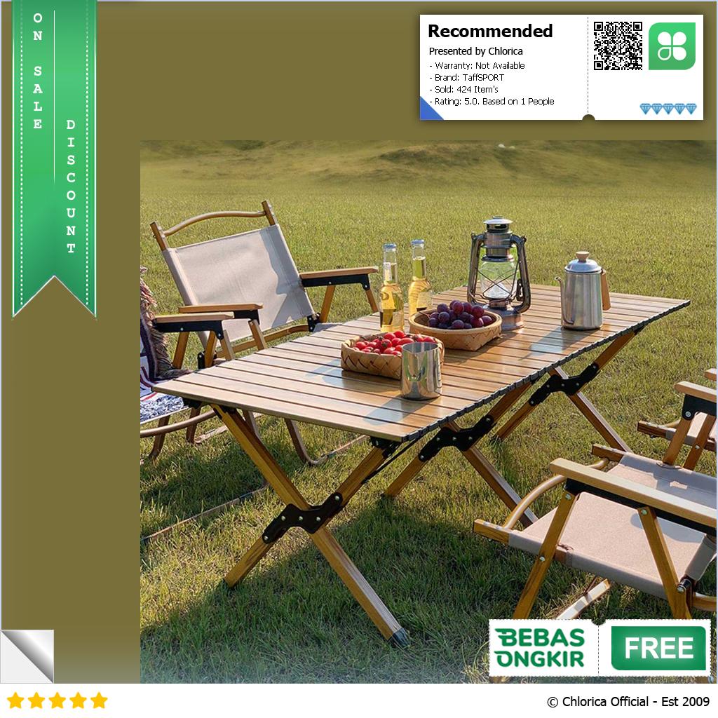 TaffSPORT Meja Lipat Portable Camping Table Foldable 119cm ST12