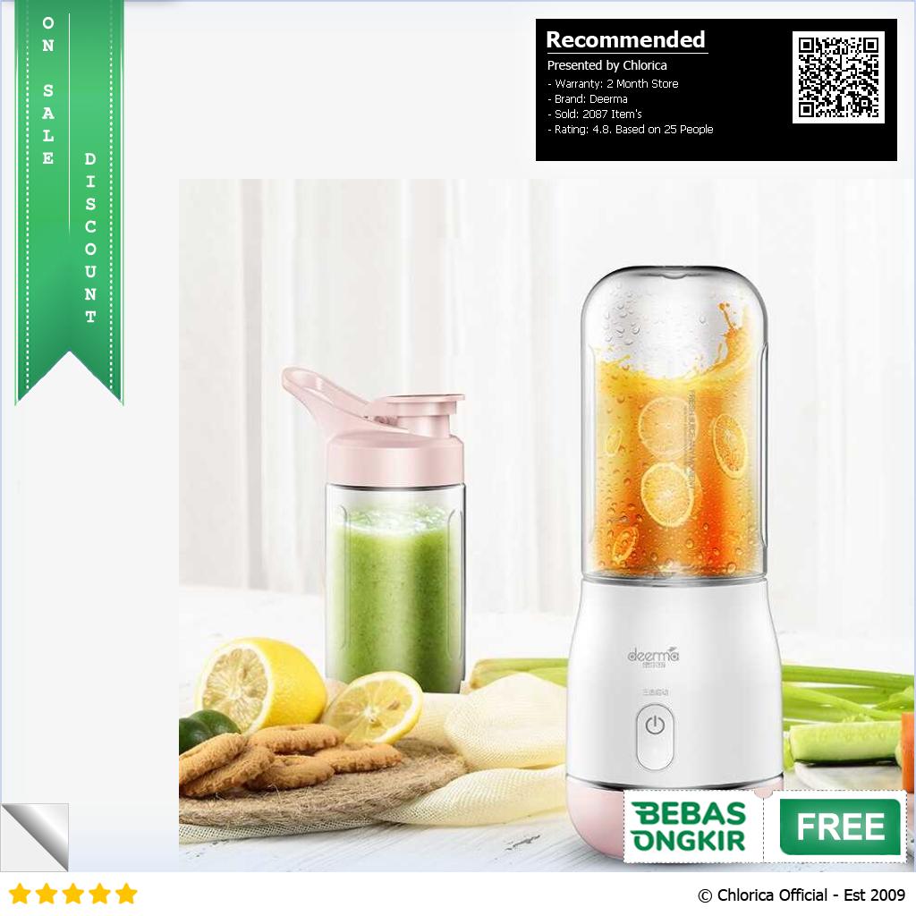 Deerma Blender Portable Buah Juicer Wireless 1500mAh 400ml DEM NU05