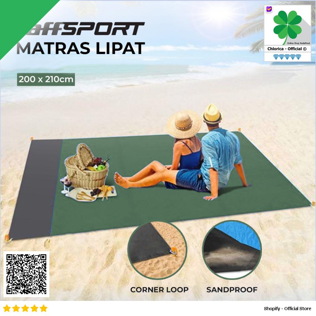 TaffSPORT Tikar Lipat Matras Camping Piknik Mat 200 x 210cm FS 008