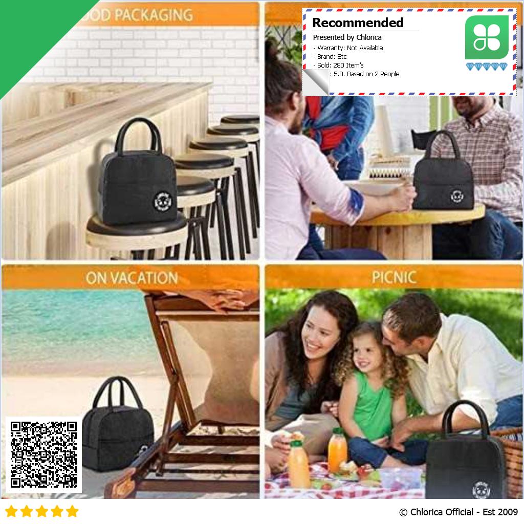 BRIVILAS Tas Bekal Makan Portable Insulation Hot and Cold Lunch Bag EI23