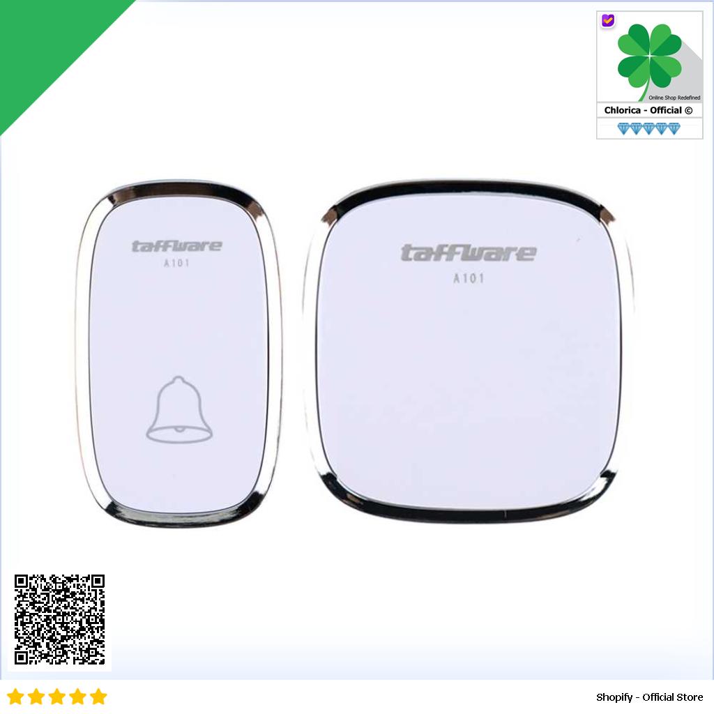 Taffware Bel Pintu Rumah Wireless Doorbells Waterproof 36 Nada A101