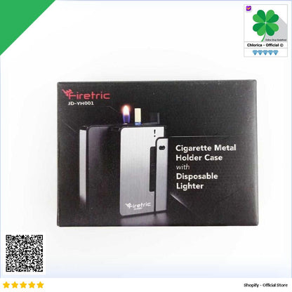 Firetric Kotak Rokok Cigarettes Case with Lighter Slot JD YH001