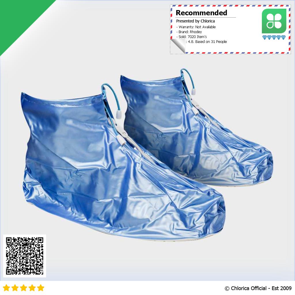 Rhodey Jas Hujan Sepatu Anti Air Shoes Cover PVC with Zipper XZ899