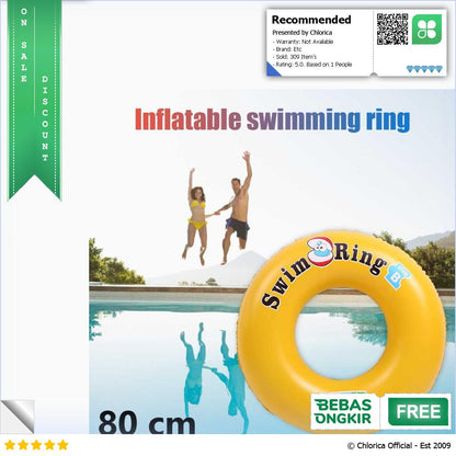 VKTECH Ban Renang Anak Pelampung PVC Inflatable Swimming Ring V03