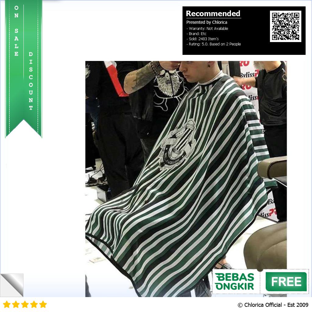 SCHWARZK Jubah Apron Potong Rambut Kip Cape Salon Barbershop Anti Air B04