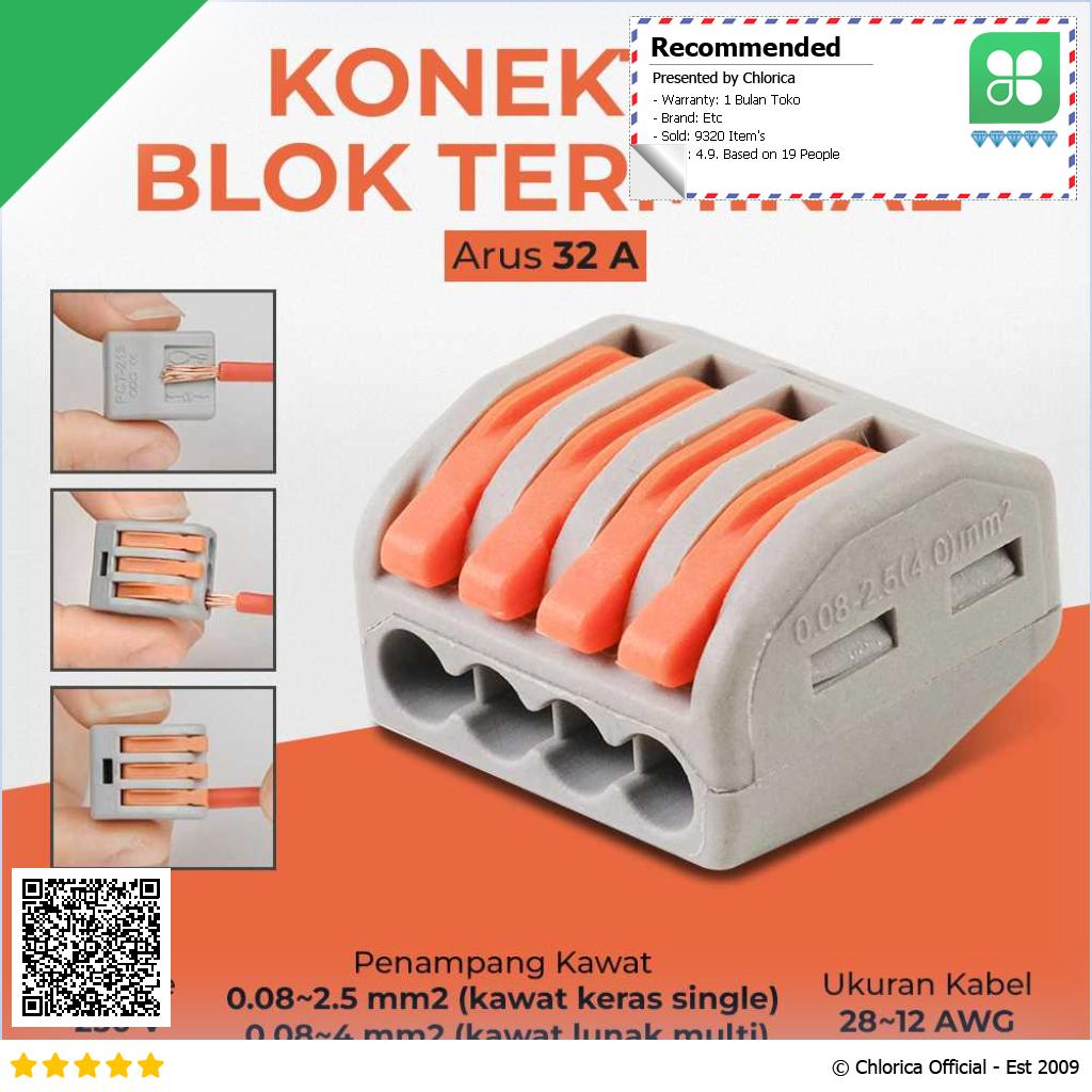 Guillermo Terminal Block Konektor Sambungan Kabel Listrik 1PCS