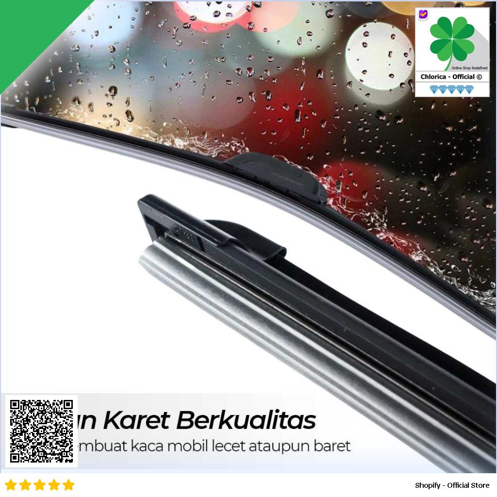 OTOHEROES Wiper Kaca Mobil Frameless Blade U Shape Hook FLY 078