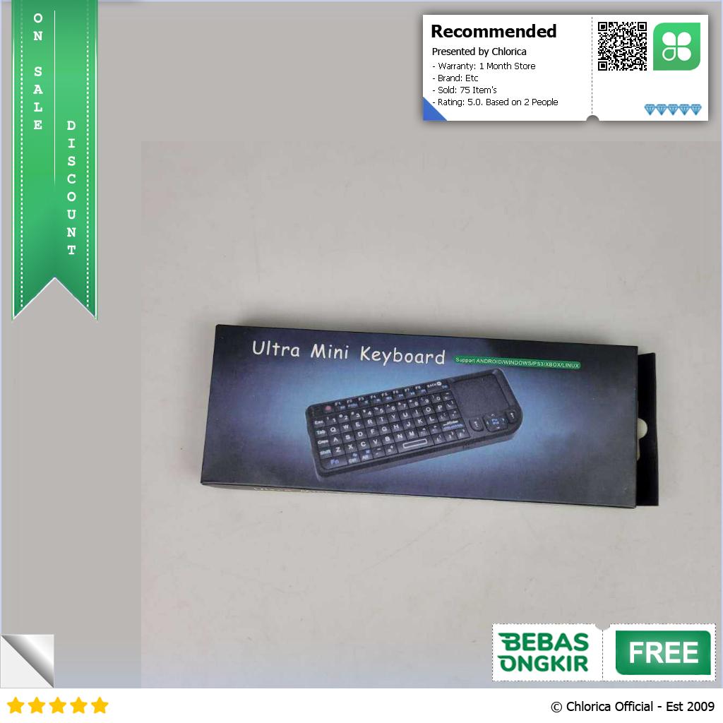 HotLouse Wireless Mini Keyboard Pointer 2.4GHz Dengan Touch Pad TR MWK