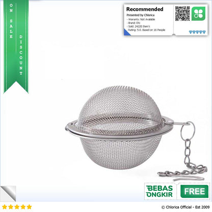 JETTING Saringan Teh Reusable Tea Filter Infuser Strainer K520