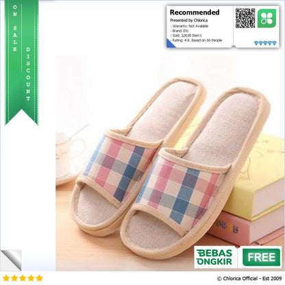 Suihyung Sandal Selop Linen Comfy Indoor Slipper YT3622