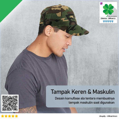 EVRFELAN Topi Baseball Cap Army Camouflage S8R