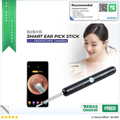 Bebird Kamera Endoskopi Pembersih Telinga Otoskop Ear Pick Endoscope R1