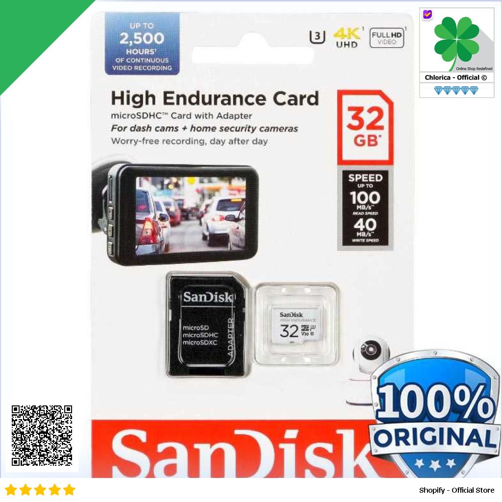 SanDisk High Endurance microSD UHS I Class 10 U3 100MB s SDSQQNR