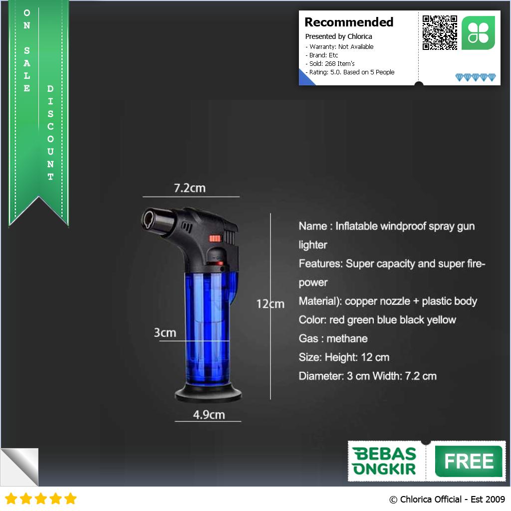 Yofeil Korek Api Gas Butane Torch Jet Windproof SK603