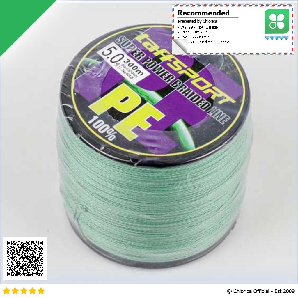 TaffSPORT Senar Tali Benang Pancing Fishing Line PE Braided 300M TF102