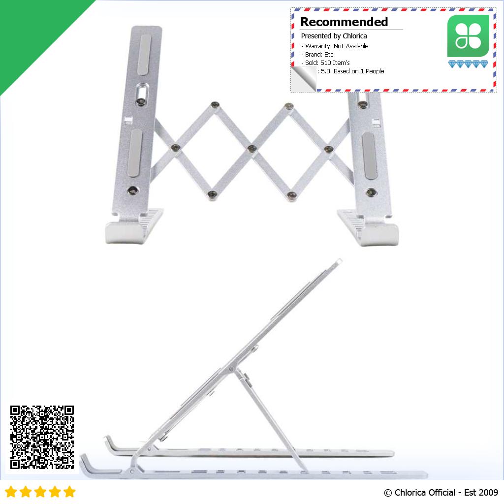 Xunbeifang Laptop Stand Aluminium Foldable Adjustable 10 Gear 25cm SG 001