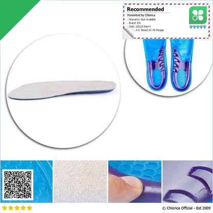 DADIJIER Insole Sepatu Alas Kaki Orthopedic Shock Absorb Gel KYL