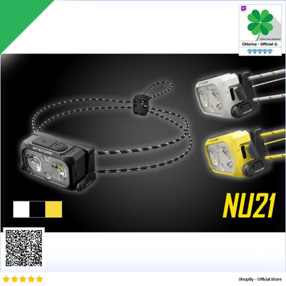 NITECORE Senter Kepala LED Headlamp Dual Beam USB 360lm IP66 NU21