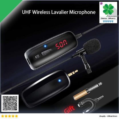 TaffSTUDIO UHF Wireless Lavalier Microphone Podcast Interview HX W002 L