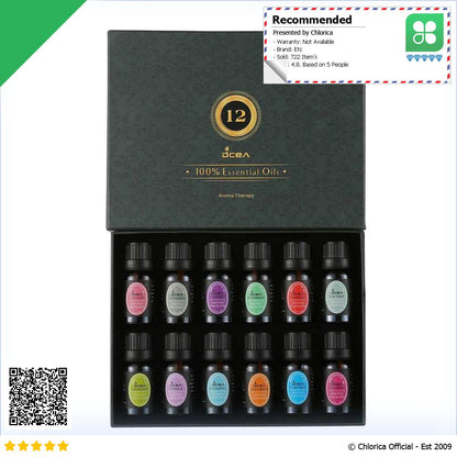 DCEA Minyak Aromatherapy 12 in 1 Essential Fragrance Oil 10ml RH 12