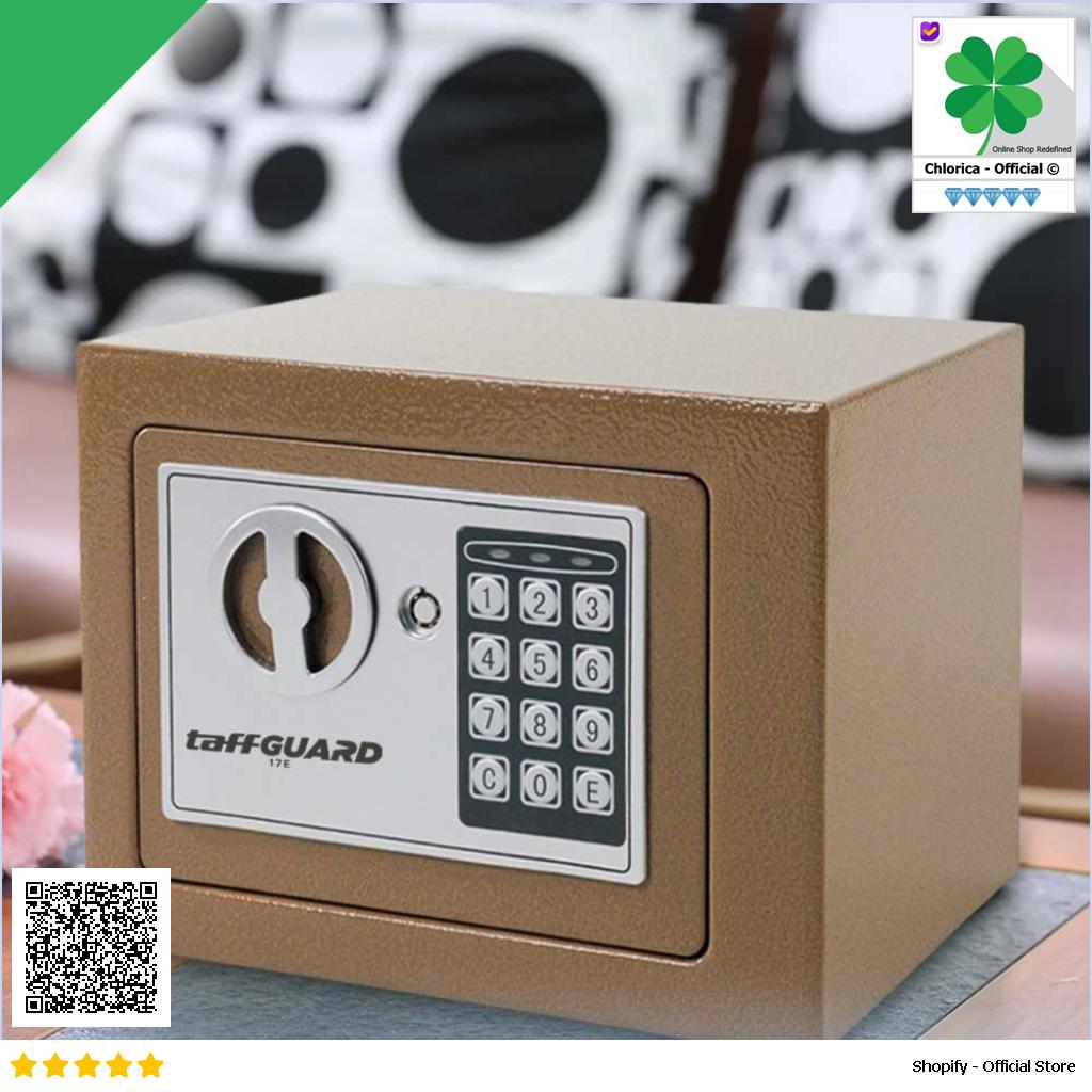 TaffGUARD Kotak Brankas Hotel Mini Password Safe Deposit Box 4.6L 17E