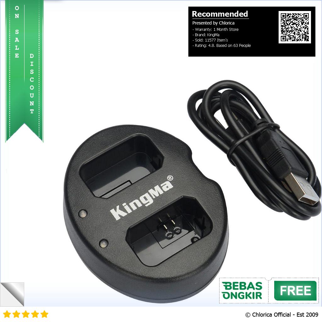 KingMa Charger Baterai 2 Slot Sony A5000 A5100 A6000 A7R KM FW50