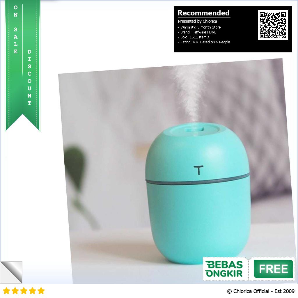 Taffware HUMI Mini Air Humidifier Aromatherapy LED Light 250ml HM22