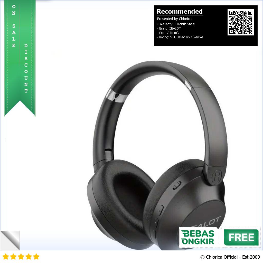 ZEALOT Headphone Bluetooth 5.2 HiFi Foldable Noise Cancellation B38