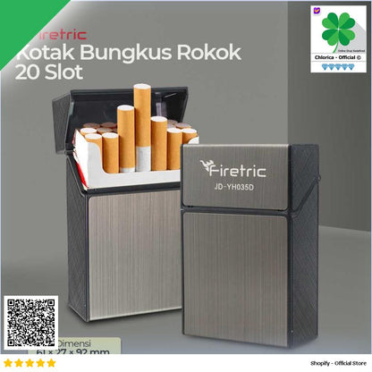 Firetric Kotak Rokok 20 Slot Anti Lembap Moisture Proof JD YH035D