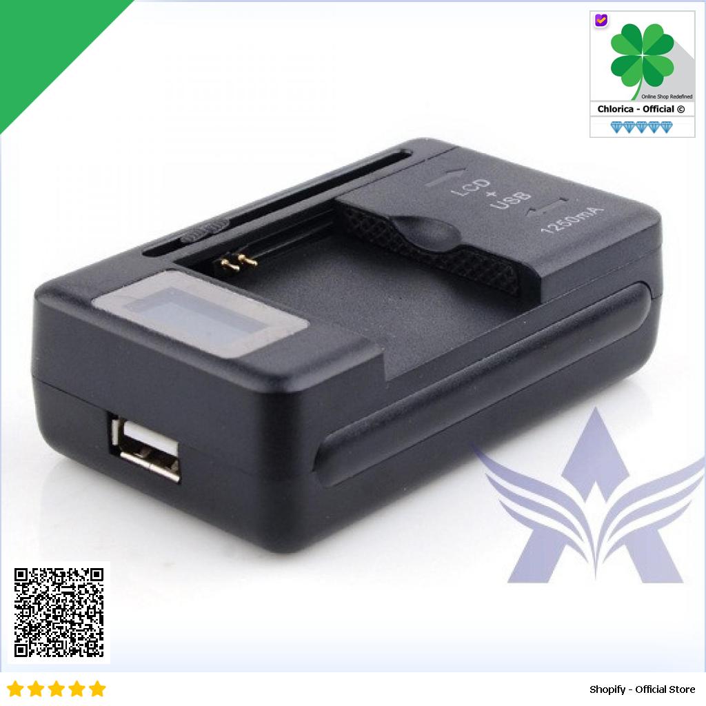 Charger Baterai Universal USB Battery Dock with LCD Display SS 5