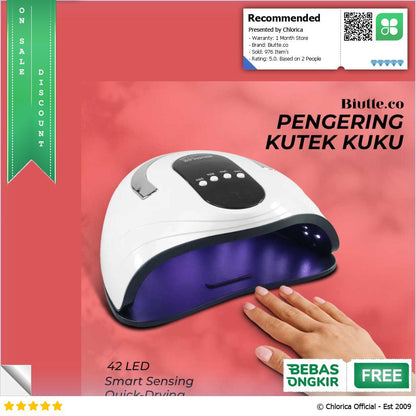 Biutte.co Pengering Kutek Kuku UV LED Nail Dryer 42 LED 120 W S9