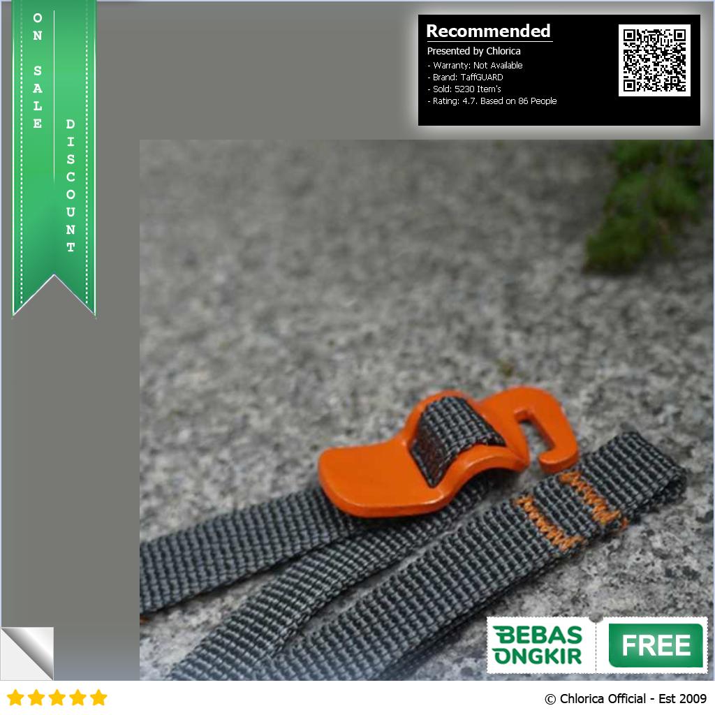 TaffGUARD Strap Tali Pengikat Barang Camping Rope Metal Quick Hook BC098K