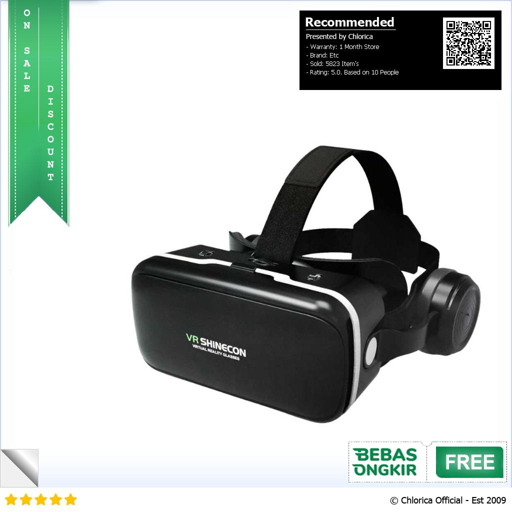 Shinecon 6.0 VR Box Virtual Reality Glasses dengan Headphone