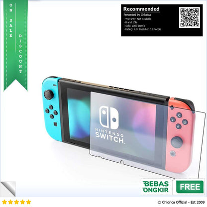 Zilla 2.5D Tempered Glass Curved Edge 9H 0.26mm for Nintendo Switch