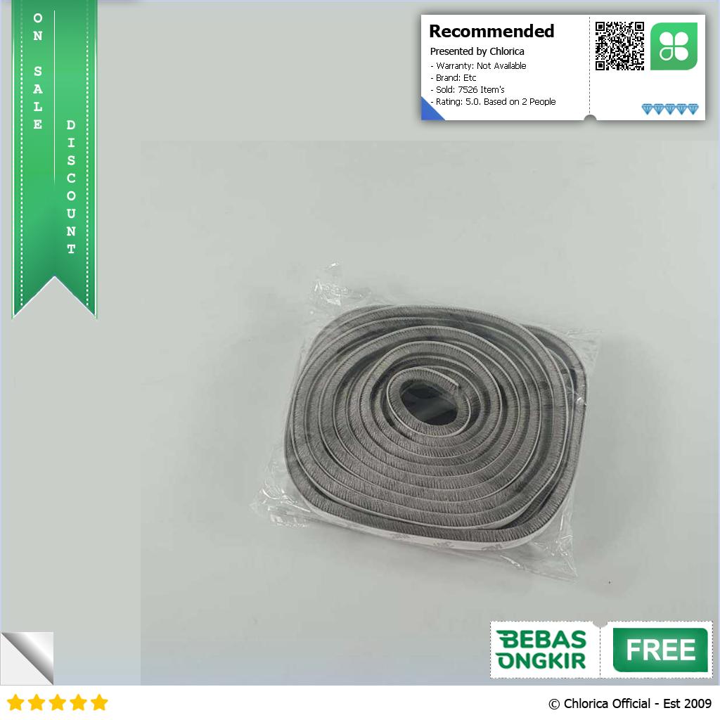 GANCHUN Lis Strip Pintu Brush Strip Sealing Insulation 10 M KK 062