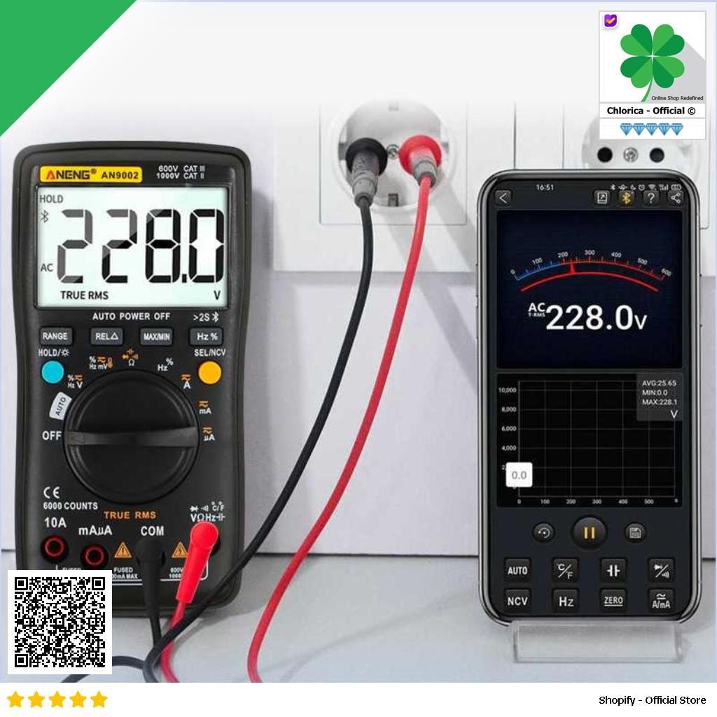 ANENG Digital Bluetooth Multimeter Voltage Tester AN9002