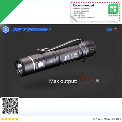 JETBeam Senter LED CREE XPG3 S4 650 Lumens E10R