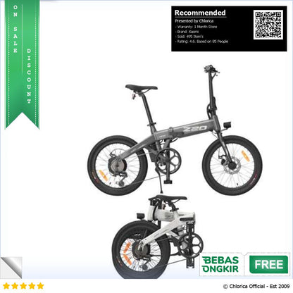 Xiaomi HIMO Z20 Sepeda Listrik Lipat Folding Bike Moped 250W 80KM