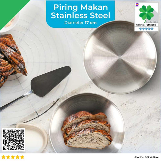 SUPPLE Piring Makan Stainless Steel Sultan Plate European Style ST201